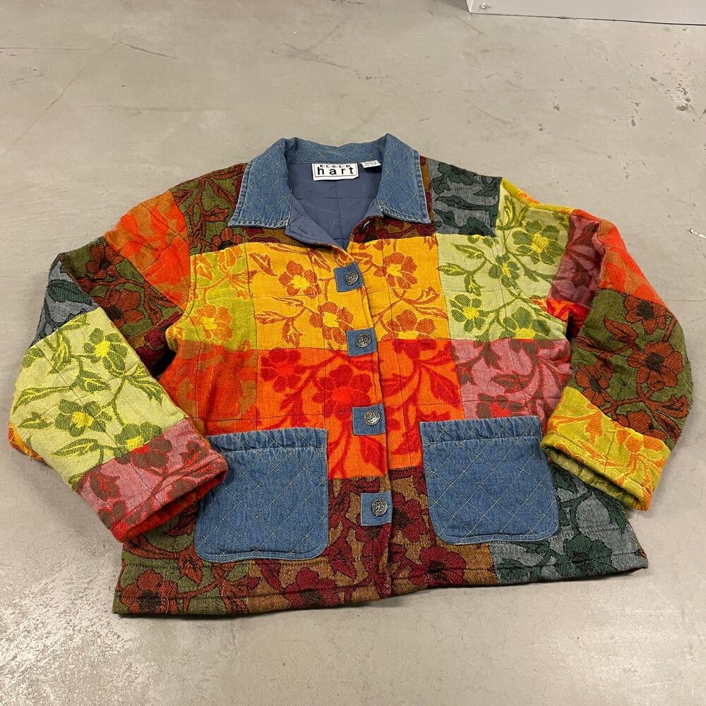 Vintage 90s Karen hart patchwork jacket